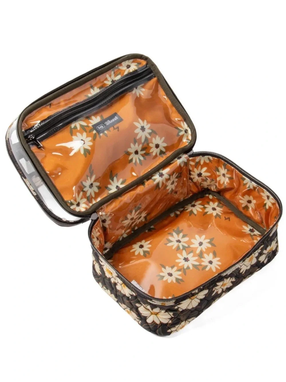 NWT Lug Whoosh Clearview Cosmetic Case in Autumn Daisies